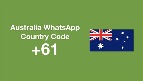 area code +61 in australia.